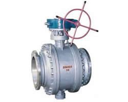 蝸輪固定式法蘭球閥